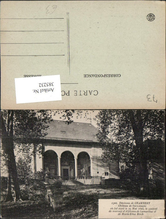 385232,Rhone-Alpes Savoie Chambery Chateau de Caramagne Schloss