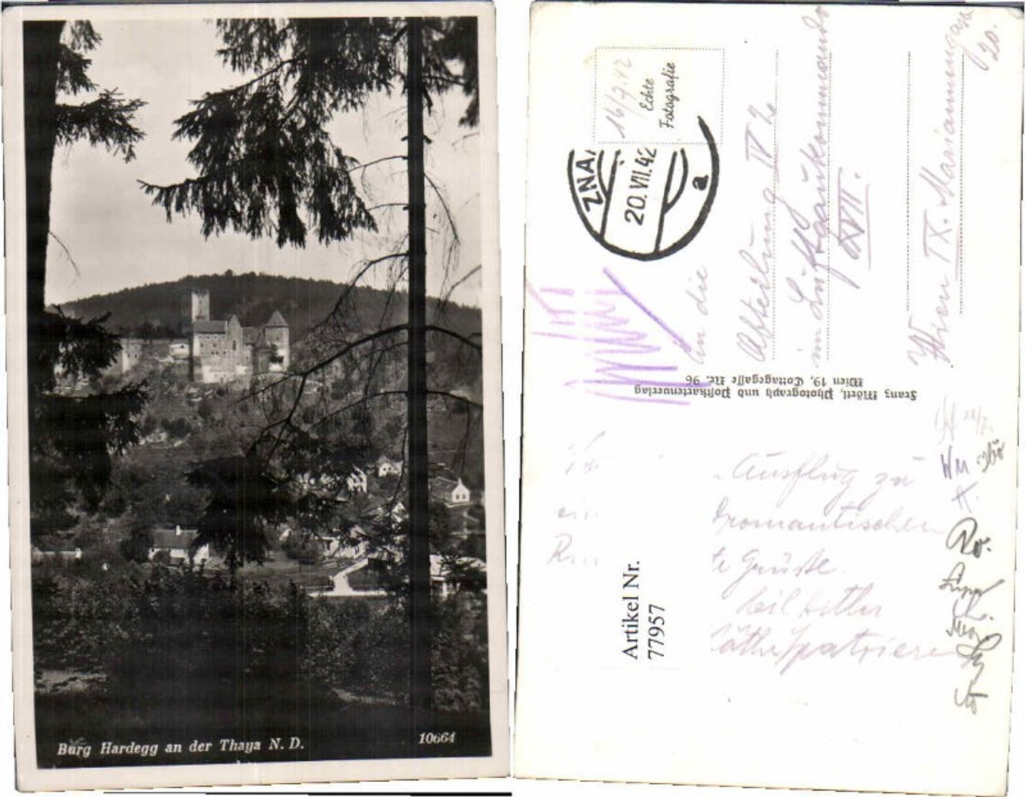 77957,Burg Ort Hardegg a.d. Thaya