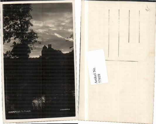 77959,Hardegg a.d. Thaya Abendstimmung