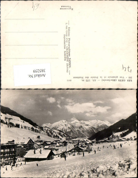 385259,Rhone-Alpes Haute-Savoie Les Gets Vue generale et la Pointe des Nantaux Teilansicht