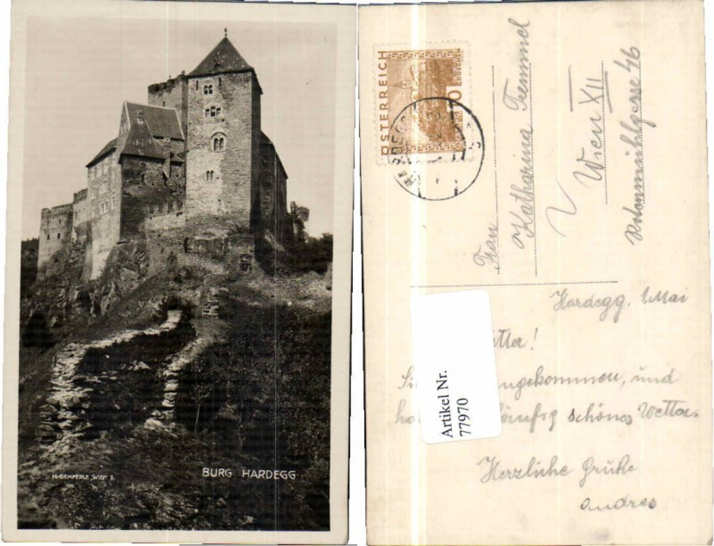 77970,Burg Hardegg a.d. Thaya 1930
