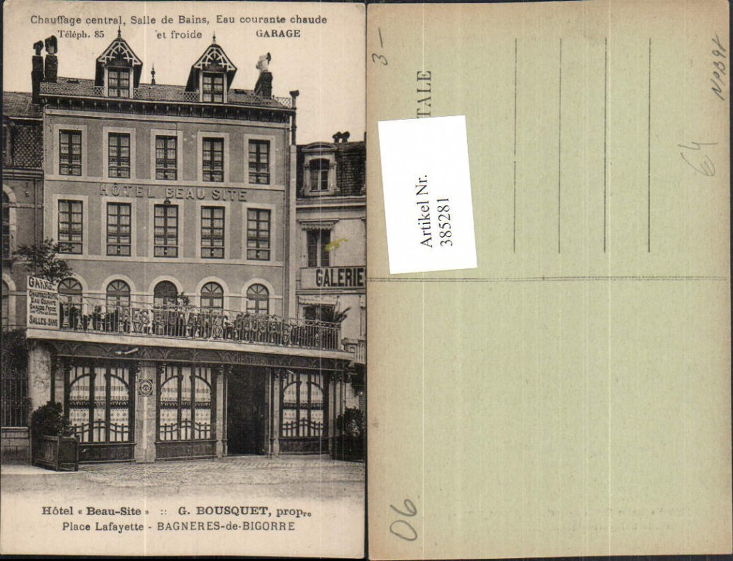 385281,Provence-Alpes-Cote-Azur Alpes-Maritimes Bagneres-de-Bigorre Hotel Beau-Site