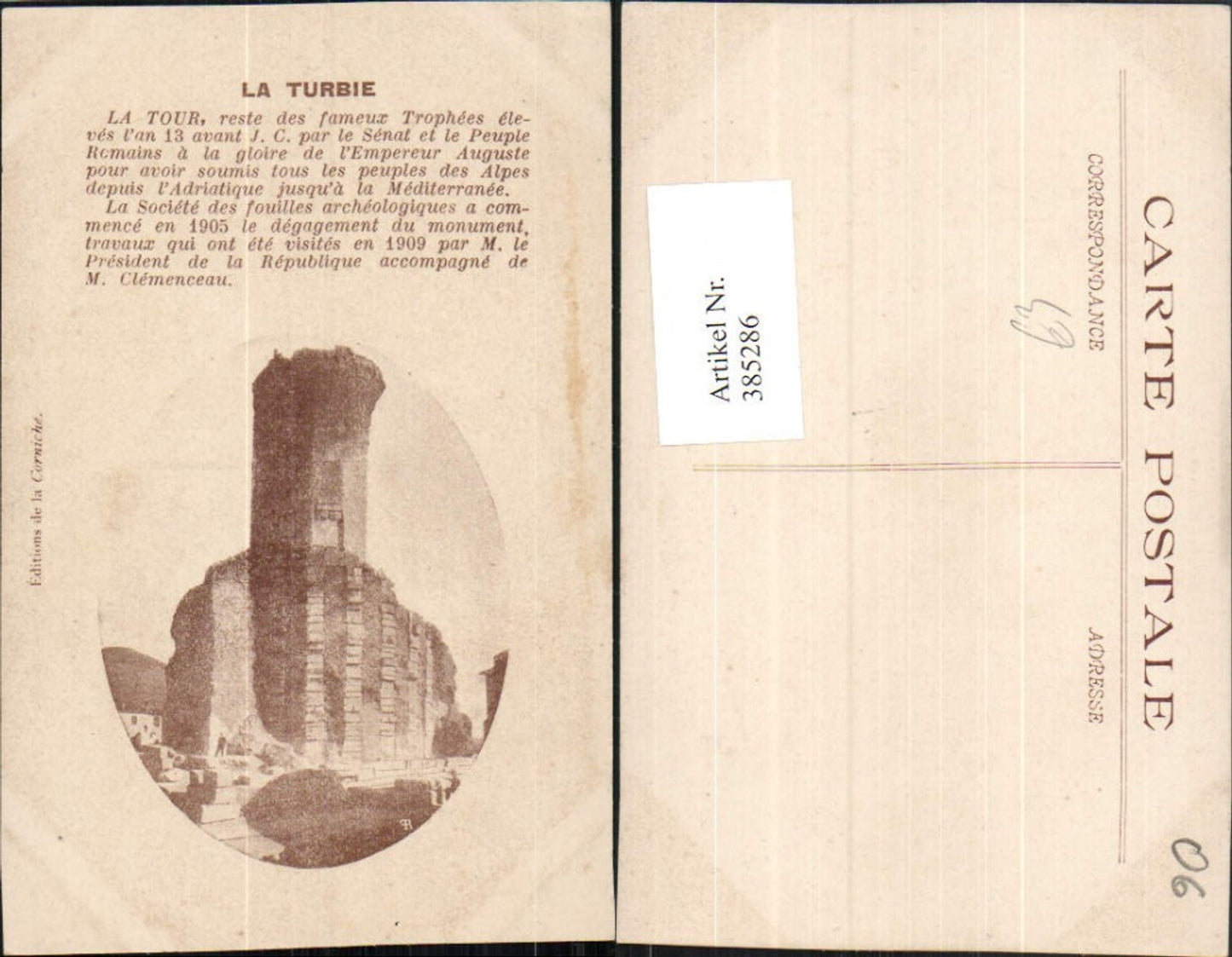 385286,Provence-Alpes-Cote-Azur Alpes-Maritimes La Turbie La Tour Turm Text