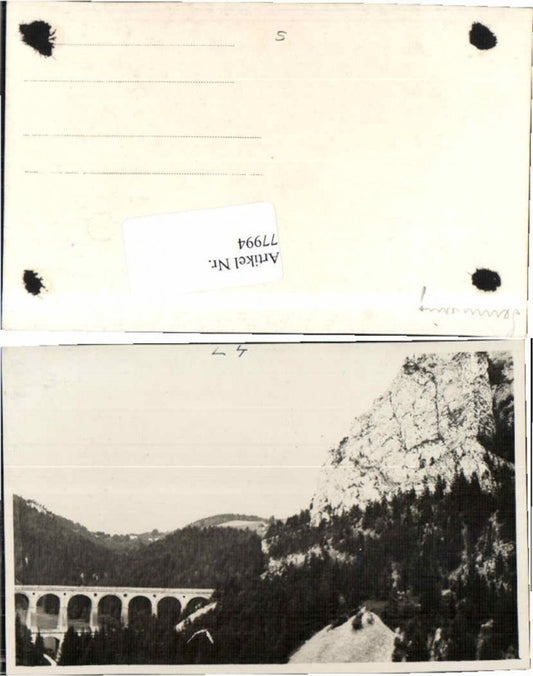 77994,FotoAK Semmering Viadukt Semmeringbahn Eisenbahn