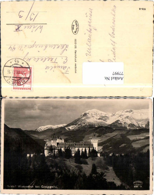 77997,Schloss Wartenstein b. Gloggnitz pub Frank 936-8