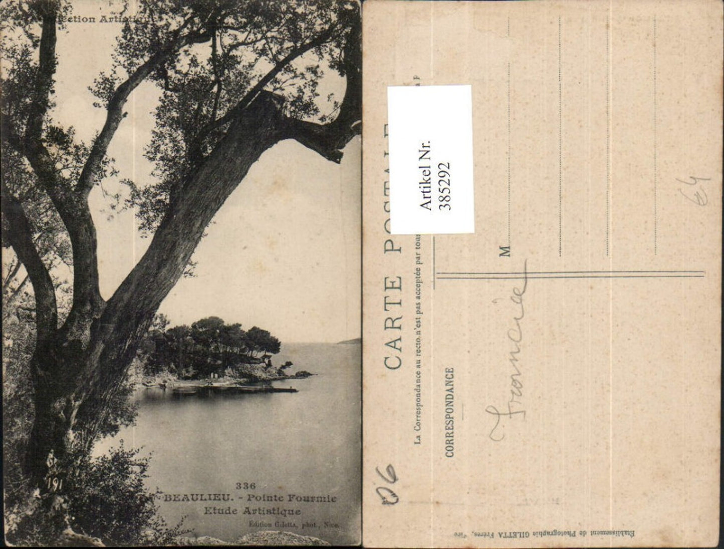 385292,Provence-Alpes-Cote-Azur Alpes-Maritimes Beaulieu Pointe Fourmie Etude Artistique Küste