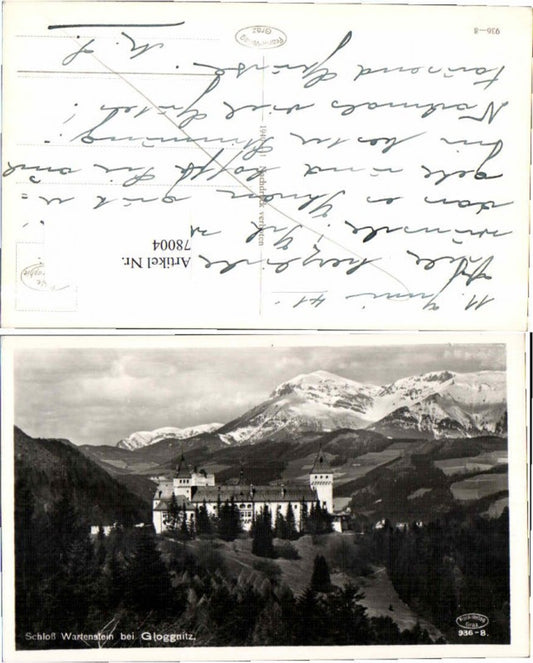 78004,Schloss Wartenstein b. Gloggnitz 1940
