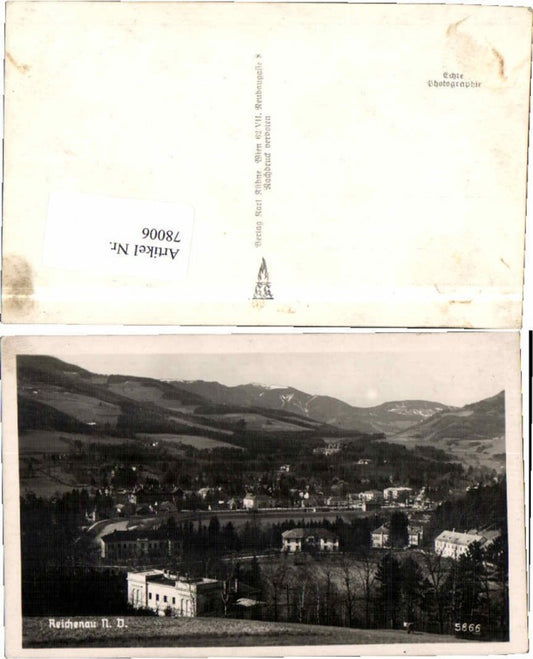 78006,Reichenau Fotokarte Ortsrand 1938