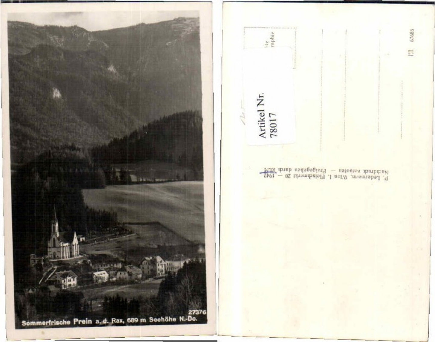 78017,Sommerfrische Prein a.d. Rax Ledermann 27376
