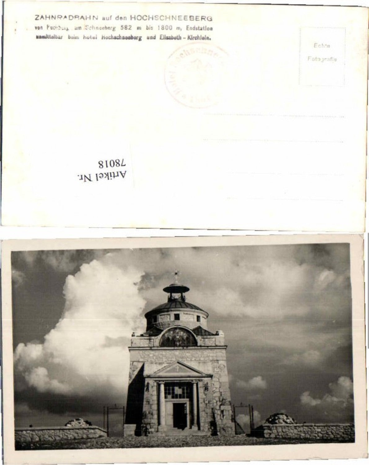 78018,Puchberg am Schneeberg Kaiserin Elisabeth Kirche