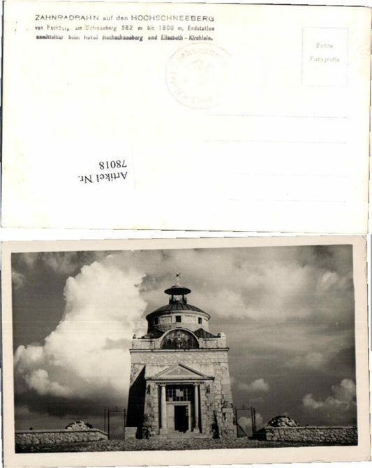 78018,Puchberg am Schneeberg Kaiserin Elisabeth Kirche