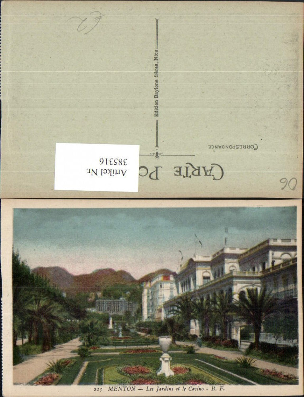 385316,Provence-Alpes-Cote-Azur Alpes-Maritimes Menton Les Jardins et le Casino Garten