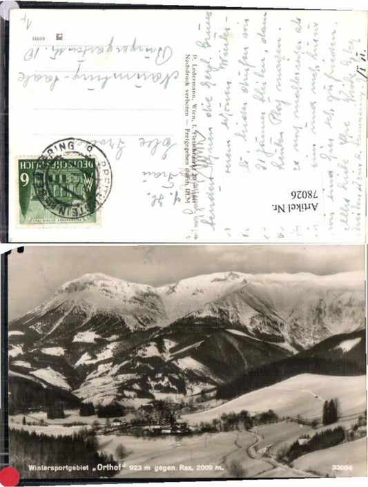 78026,Orthof am Semmering gegen rax Ledermann 33904