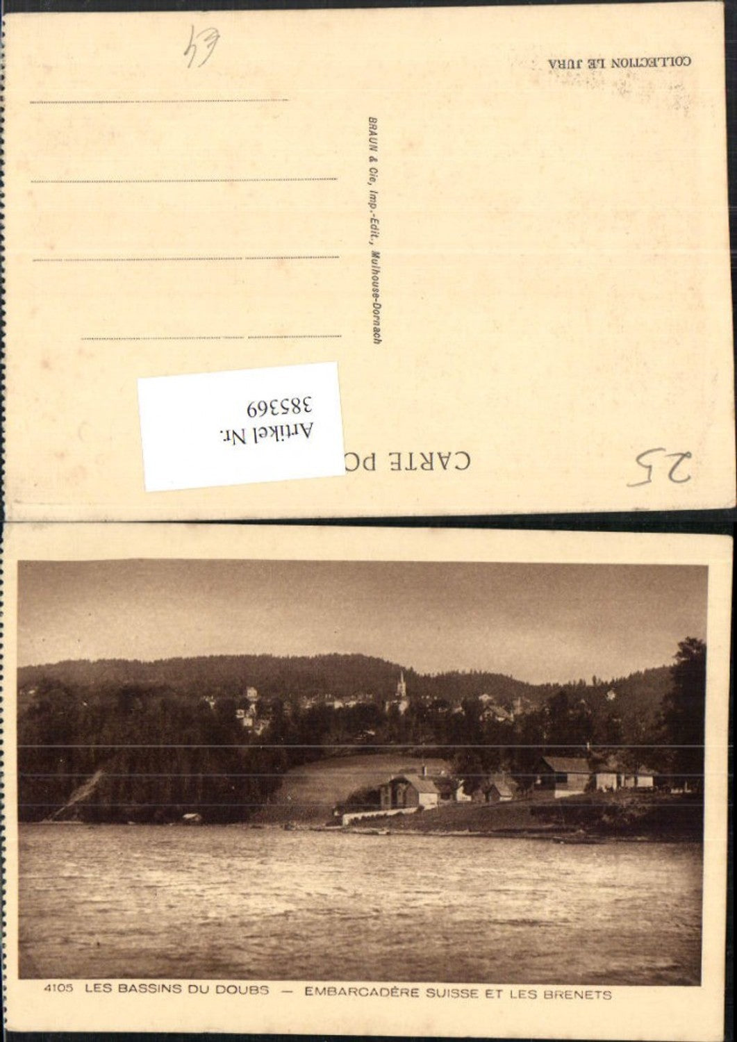385369,Franche-Comte Doubs Les Bassins du Doubs Embarcadere Suisse et les Brenets Totale