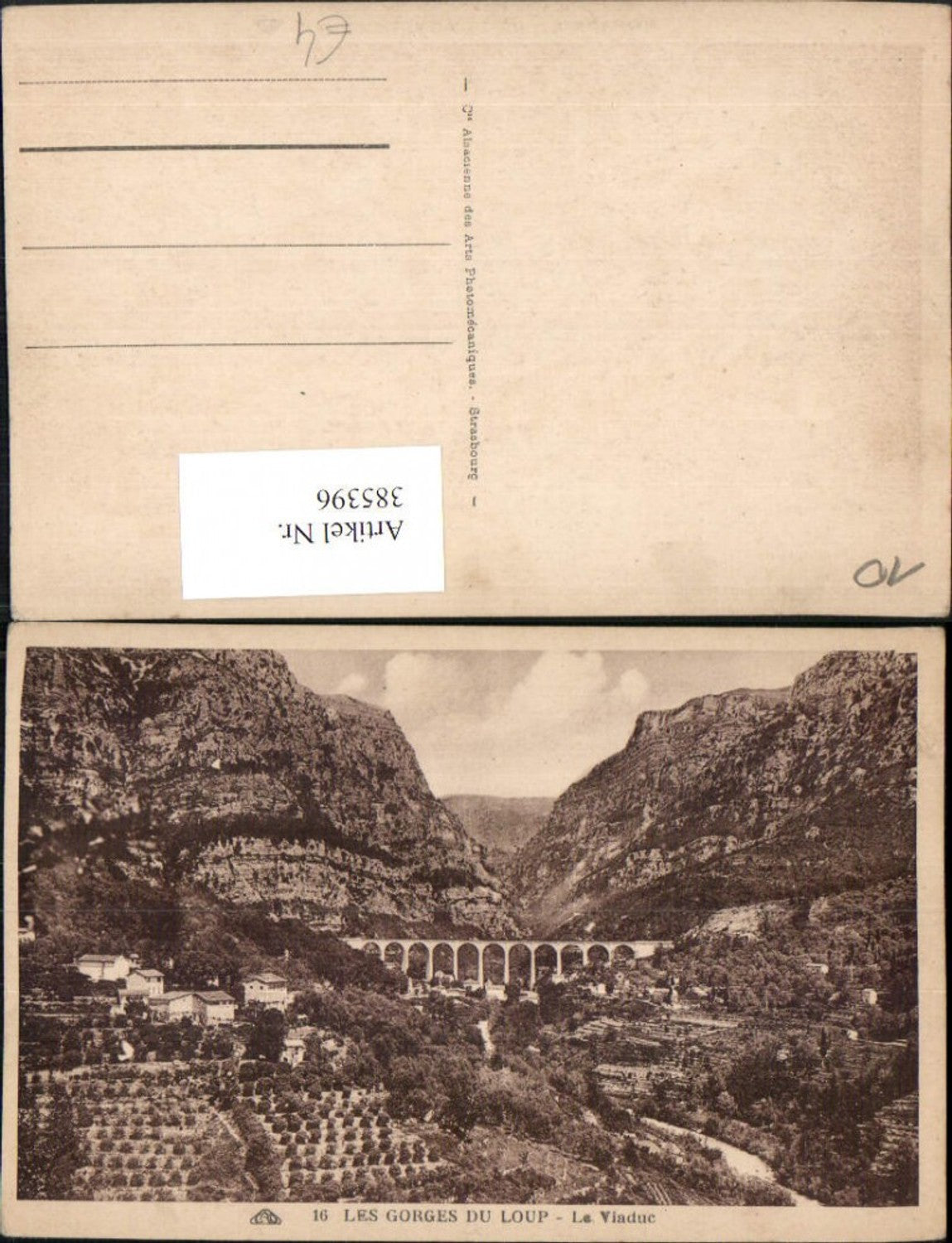 385396,Provence-Alpes-Cote-Azur Alpes-Maritimes Les Gorges du Loup Le Viaduc Viadukt