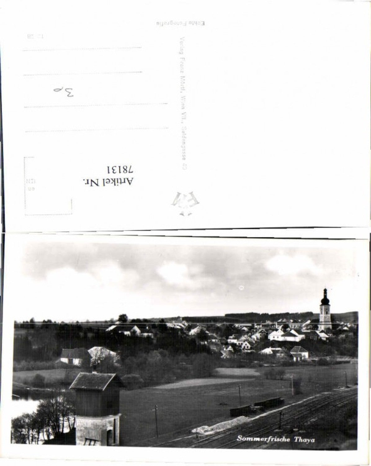 78131,Sommerfrische Thaya Partie am Ortsrand Bahngleise