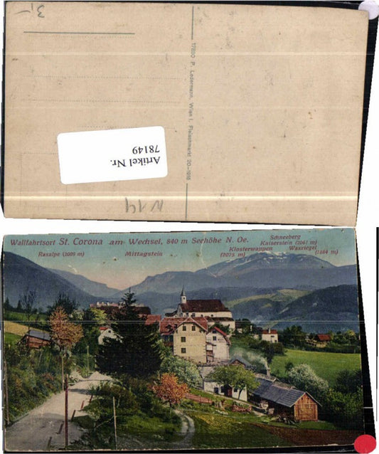 78149,St Corona am Wechsel pub Ledermann 17880