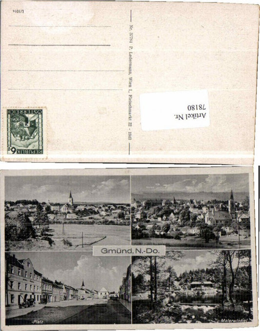 78180,Gmünd Mehrbildkarte 1943