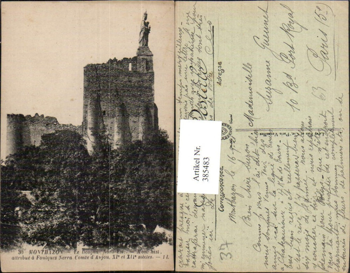 385483,Centre Indre-et-Loire Montbazon Le Donjon Bergfried Ruine