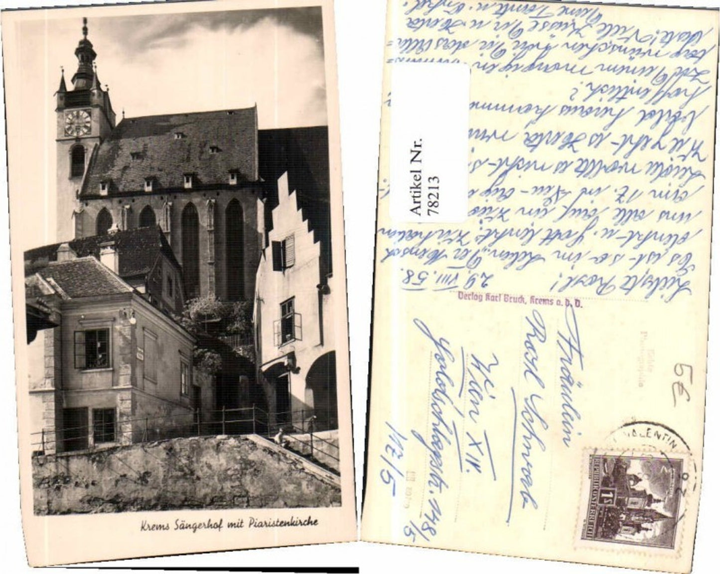 78213,Krems a.d. Donau Sängerhof Kirche