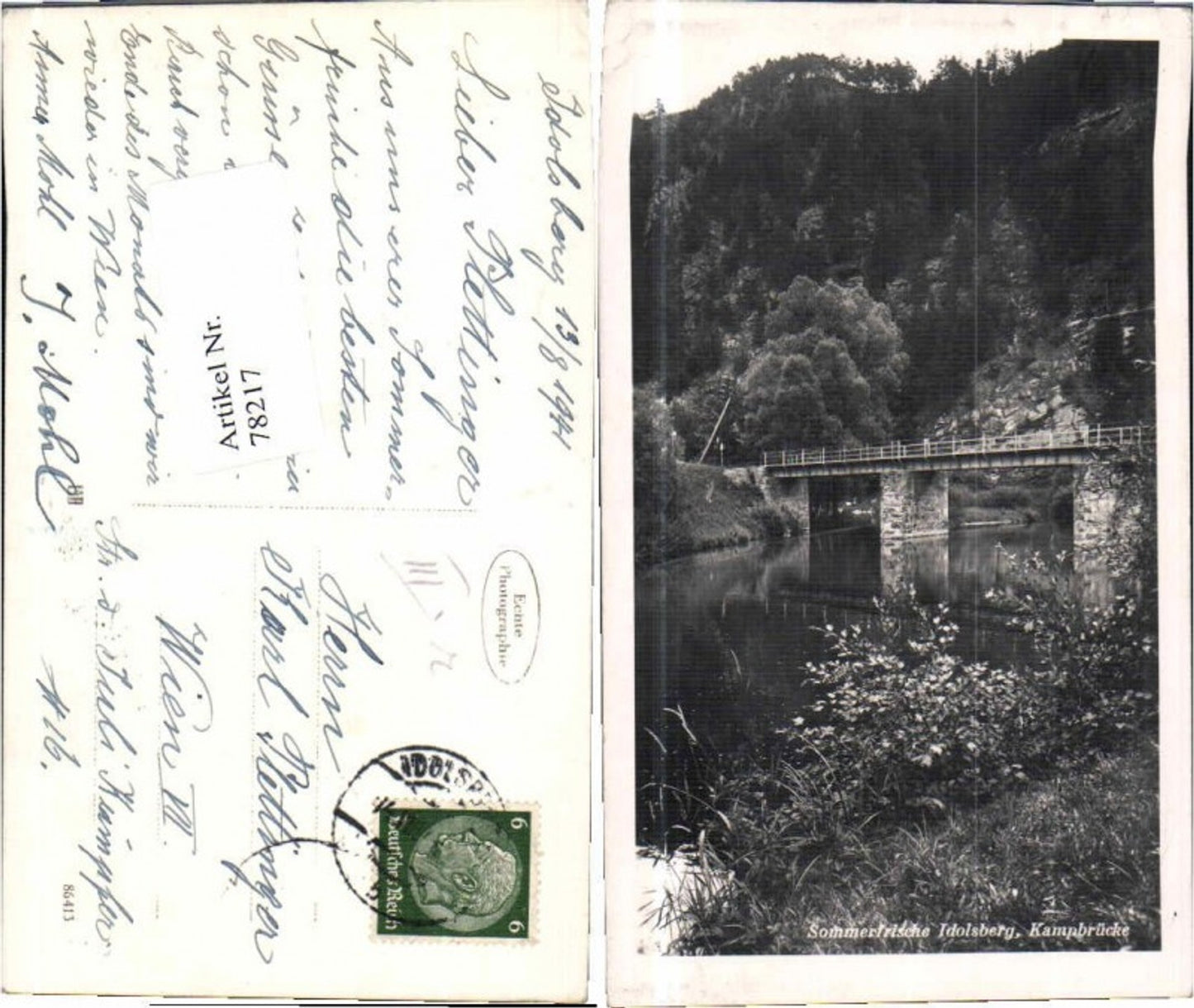 78217,Idolsberg Krumau im Kremstal am Kamp Kampbrücke