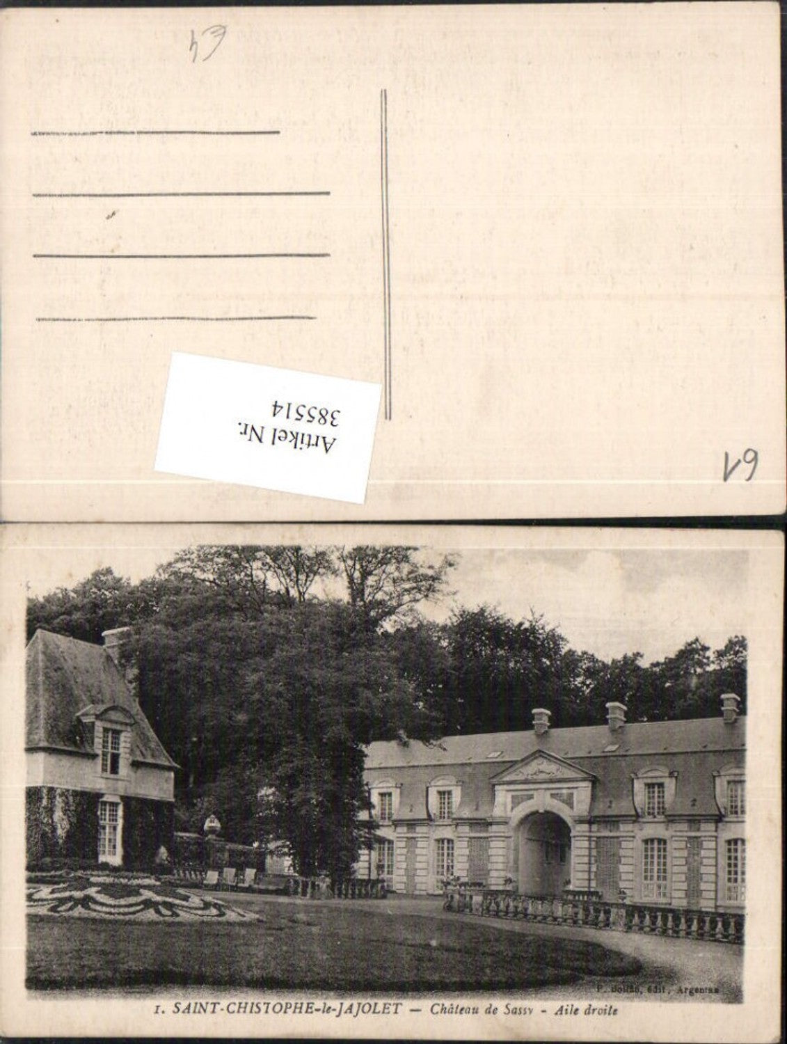 385514,Lower Normandy Orne Saint-Chistophe-le-Jajolet Chateau de Sassy Castle