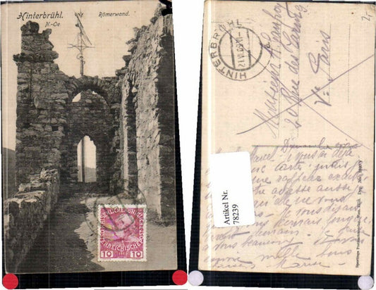 78239,Hinterbrühl bei Mödling Römerwand 1908