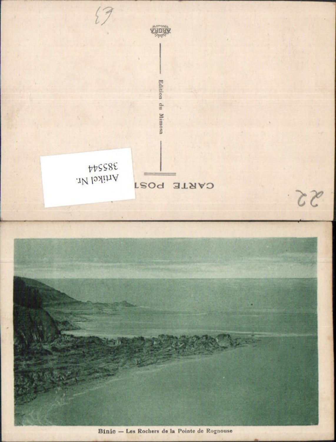 385544,Bretagne Cote-Amor Binic Les Rochers de la Pointe de Rognouse Küste
