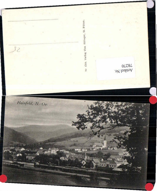 78270,Hainfeld bei Lilienfeld 1920