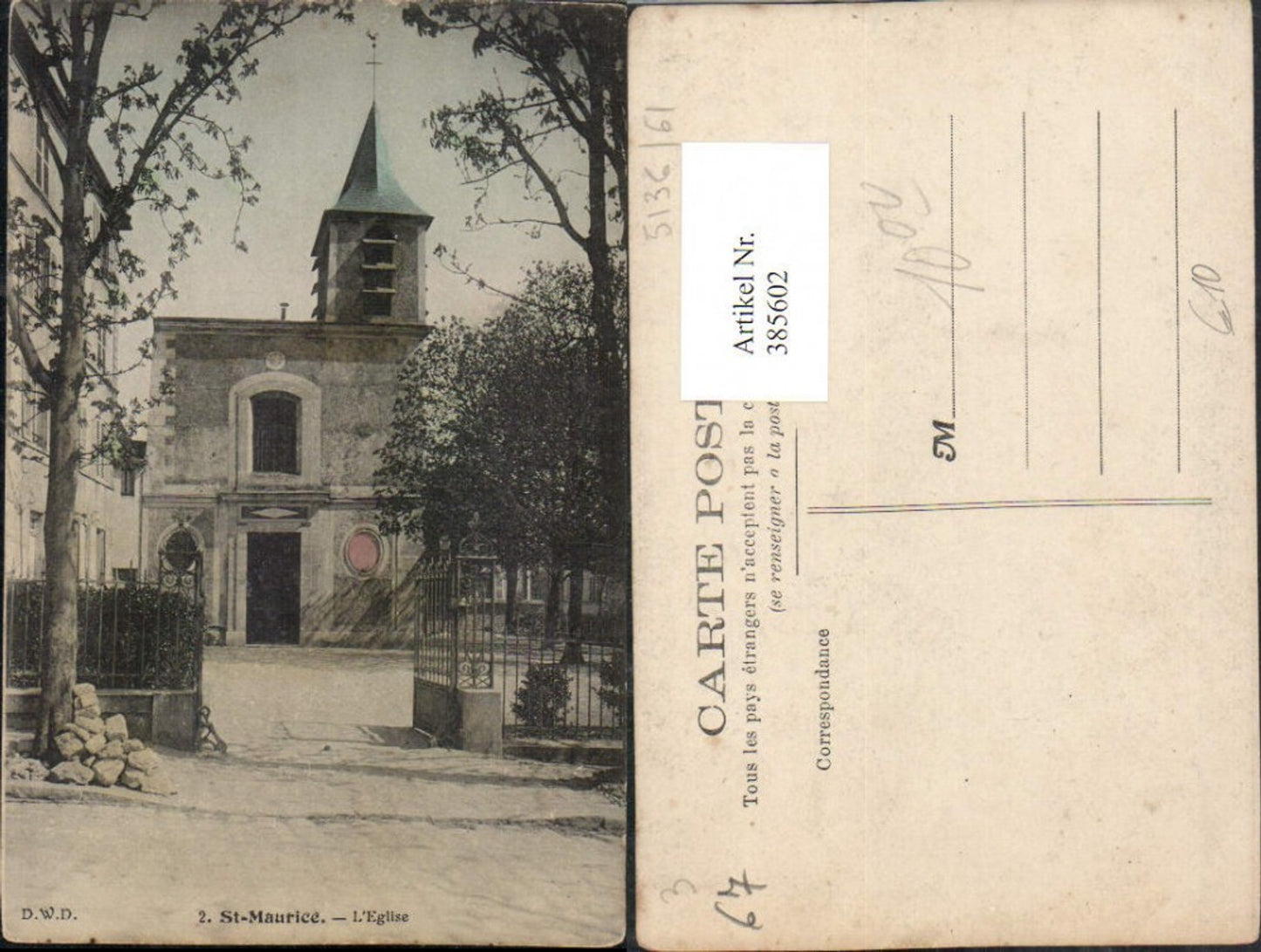 385602, Alsace Bas-Rhin St-Maurice L'Eglise Church