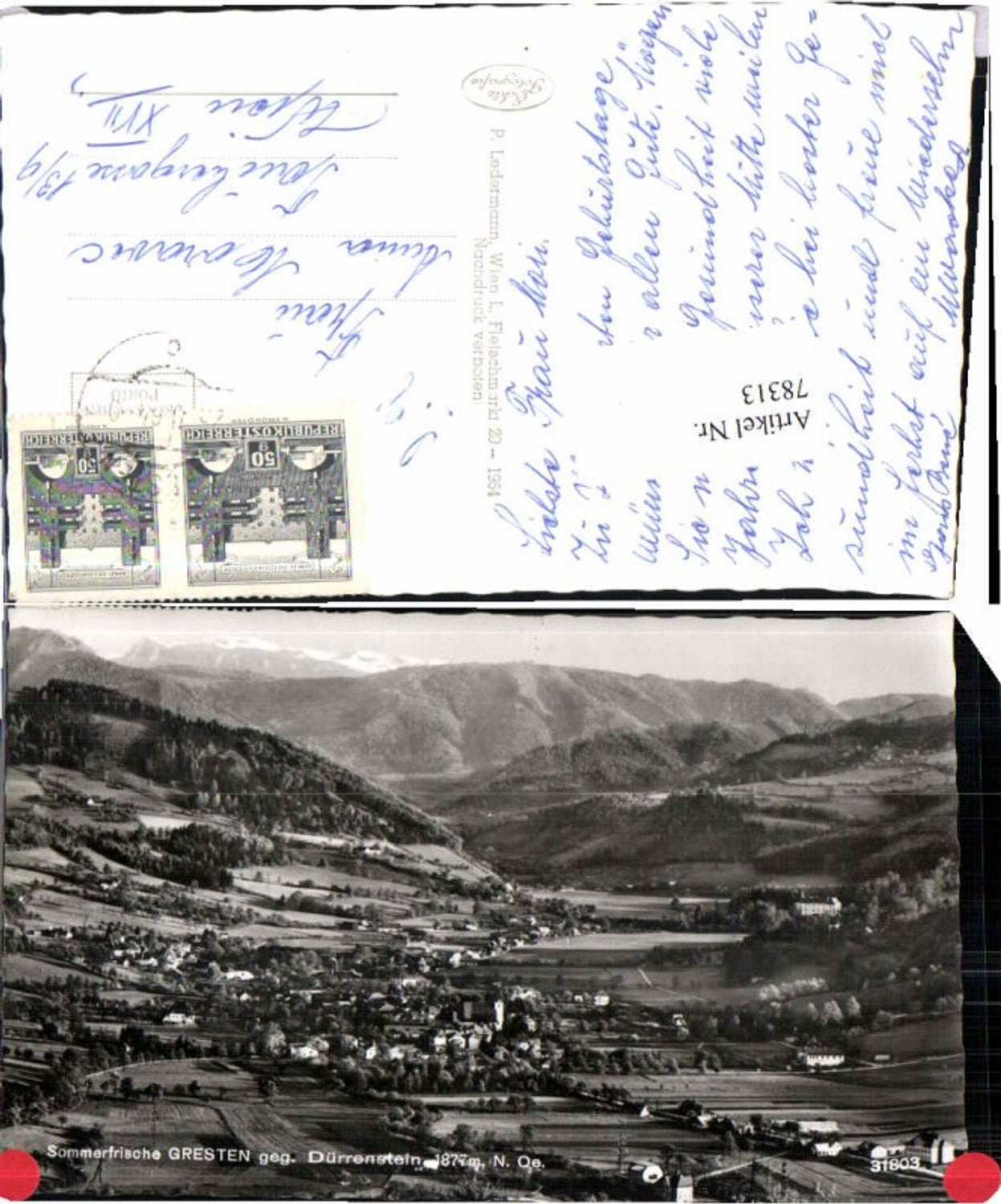 78313,Sommerfrische Gresten Dürrnstein Ledermann 31803