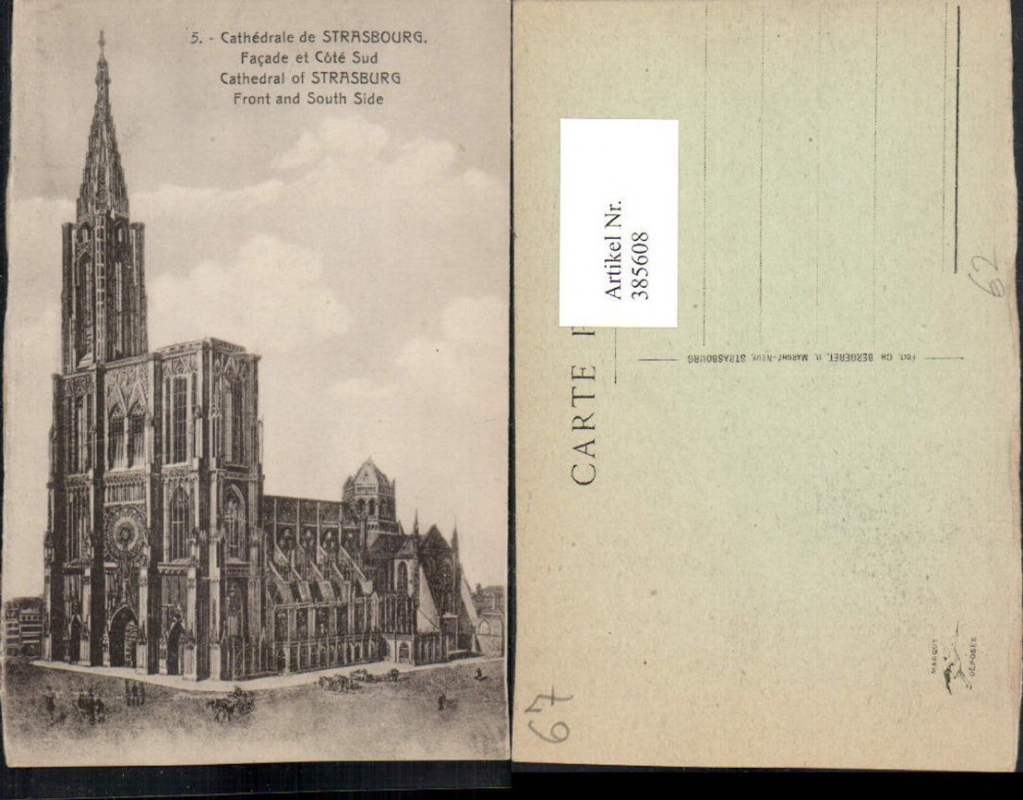 385608,Elsass Bas-Rhin Strasbourg Straßburg Cathedrale Kirche