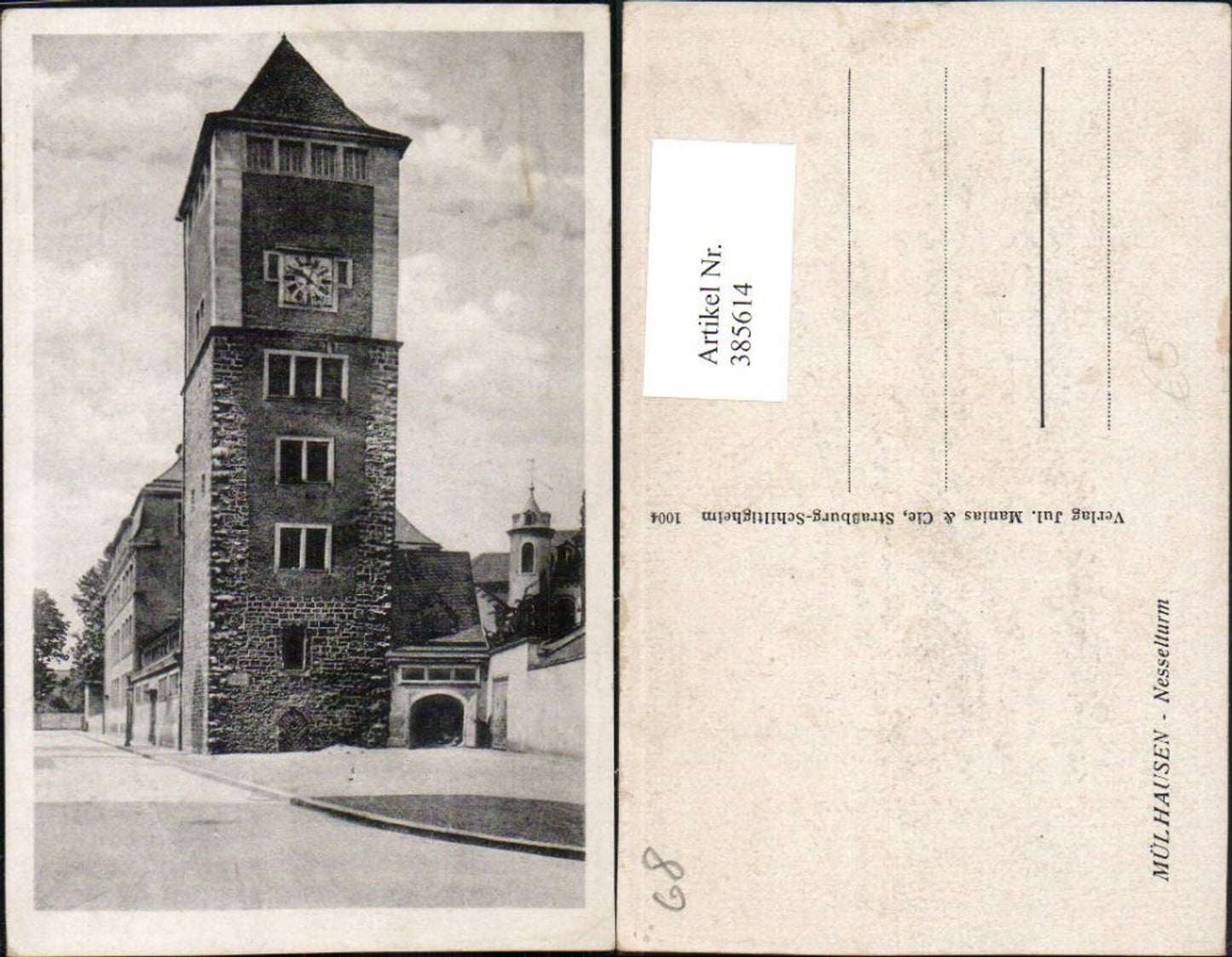 385614,Elsass Haut-Rhin Mülhausen Nesselturm Turm