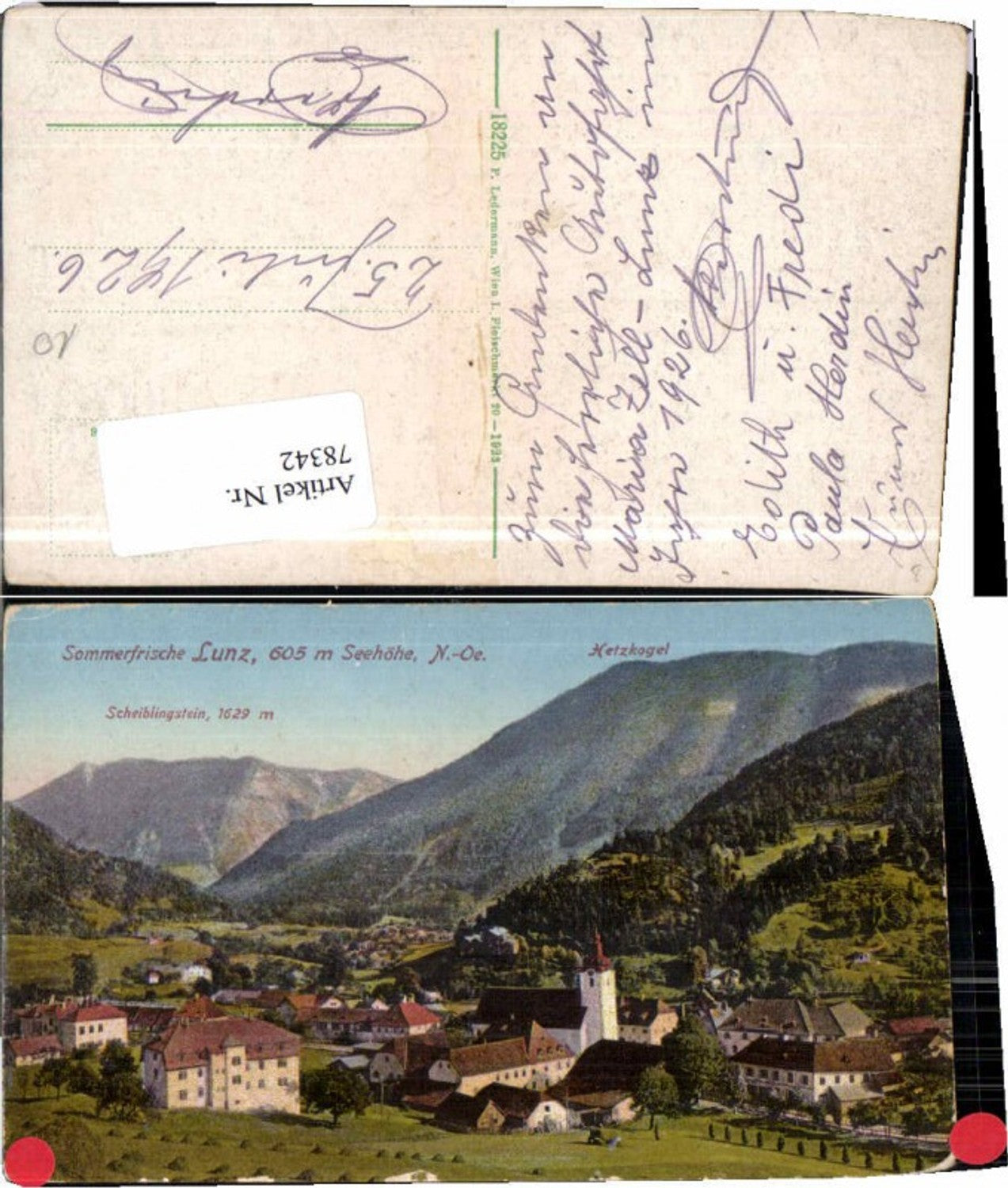 78342,Sommerfrische Lunz am See Ledermann 18225