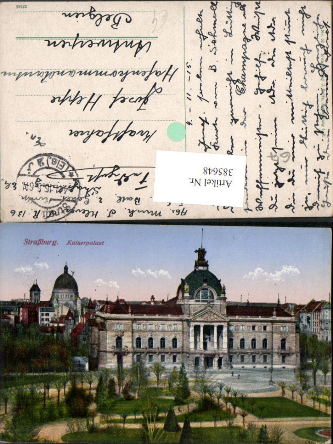385648,Elsass Bas-Rhin Straßburg Strasbourg Kaiserpalast