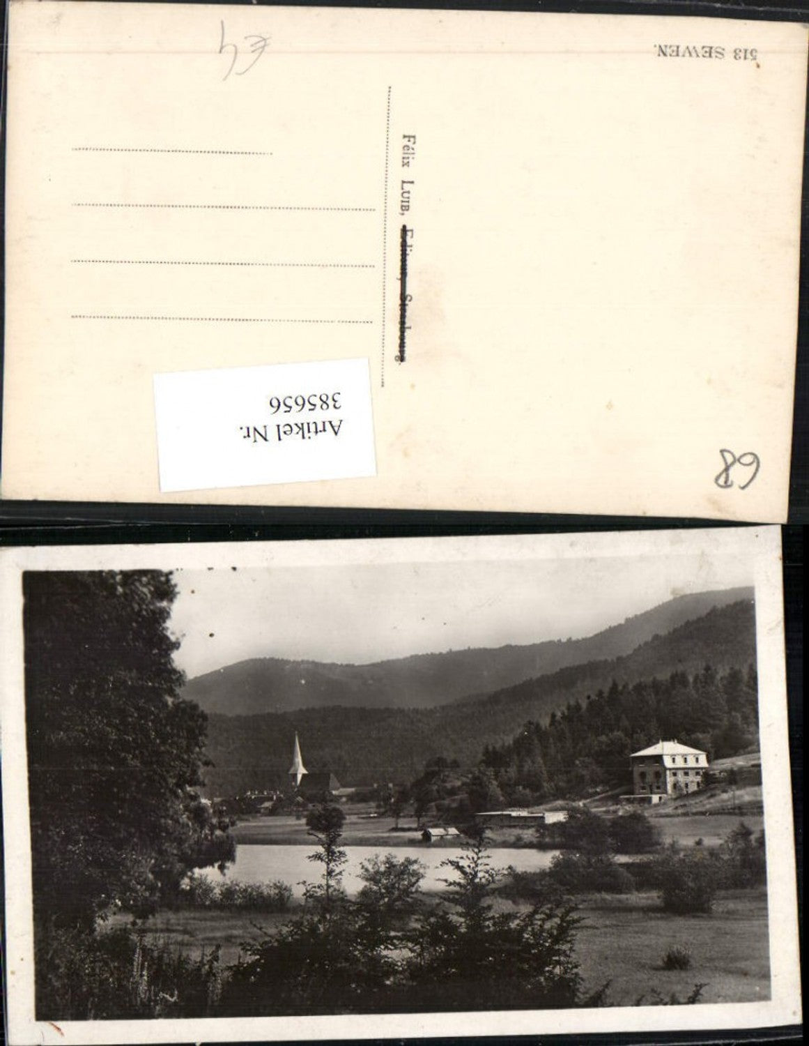 385656,Elsass Haut-Rhin Sewen Teilansicht See