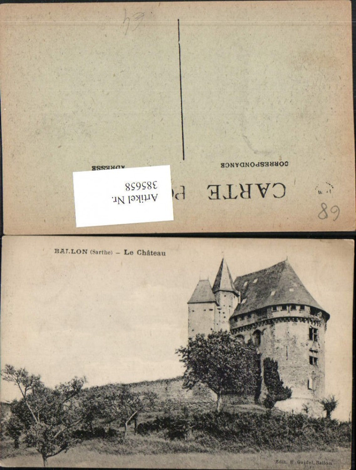 385658,Pays de la Loire Sarthe Ballon Le Chateau Chateau Castle