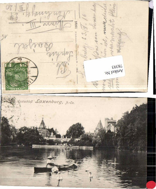78393,Laxenburg b. Wien Franzensburg Boot Ledermann 16261