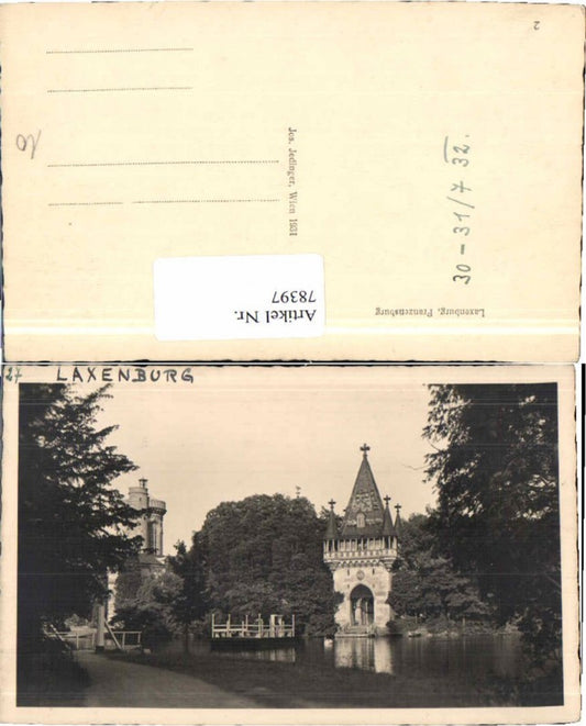 78397,Laxenburg Franzensburg See 1930