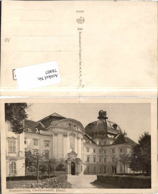 78407,Klosterneuburg b. Wien DETAIL Kilophot 1916