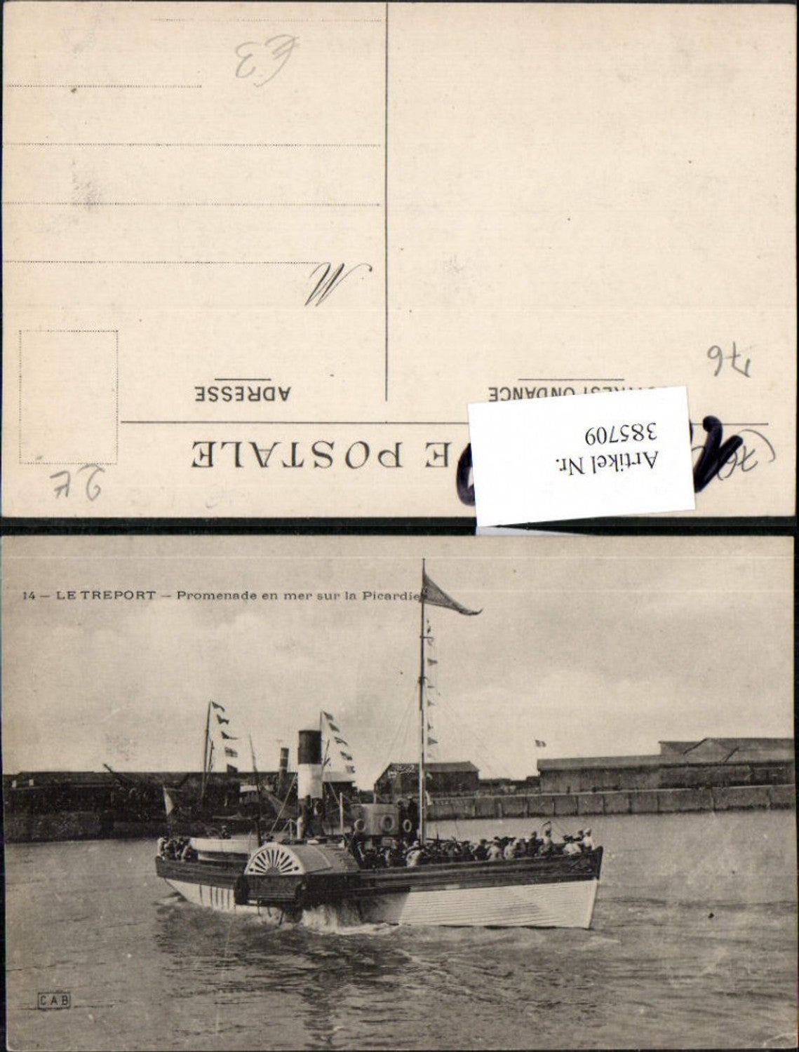 385709,Haute-Normandie Seine-Maritime Le Treport Promenade en mer sur la Picardie Dampfer