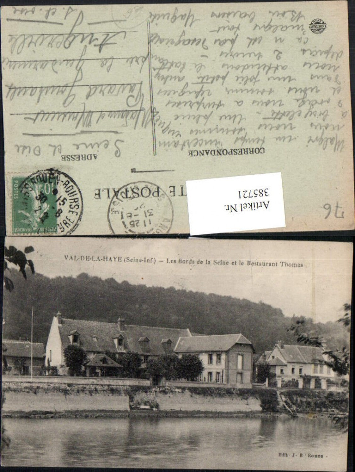 385721,Haute-Normandie Seine-Maritime Val-de-la-Haye Les Bords de la Seine et Restaurant Thomas