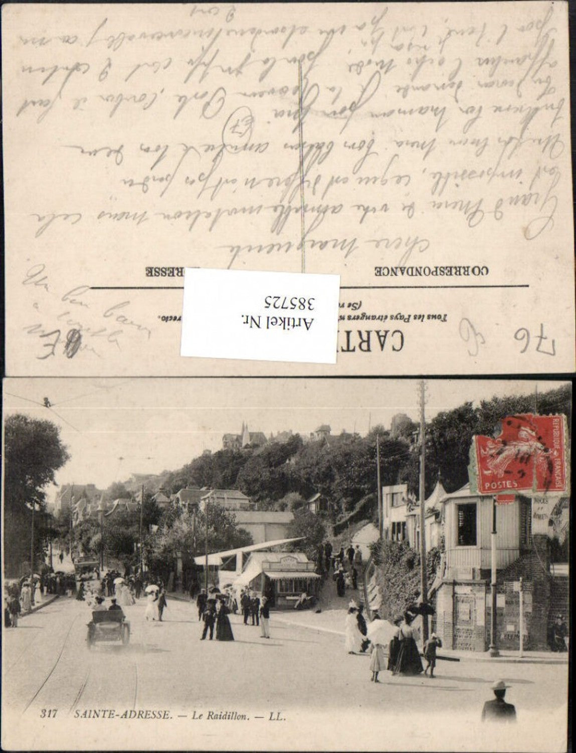 385725,Haute-Normandie Seine-Maritime Sainte-Adresse Le Raidillon Straßenansicht