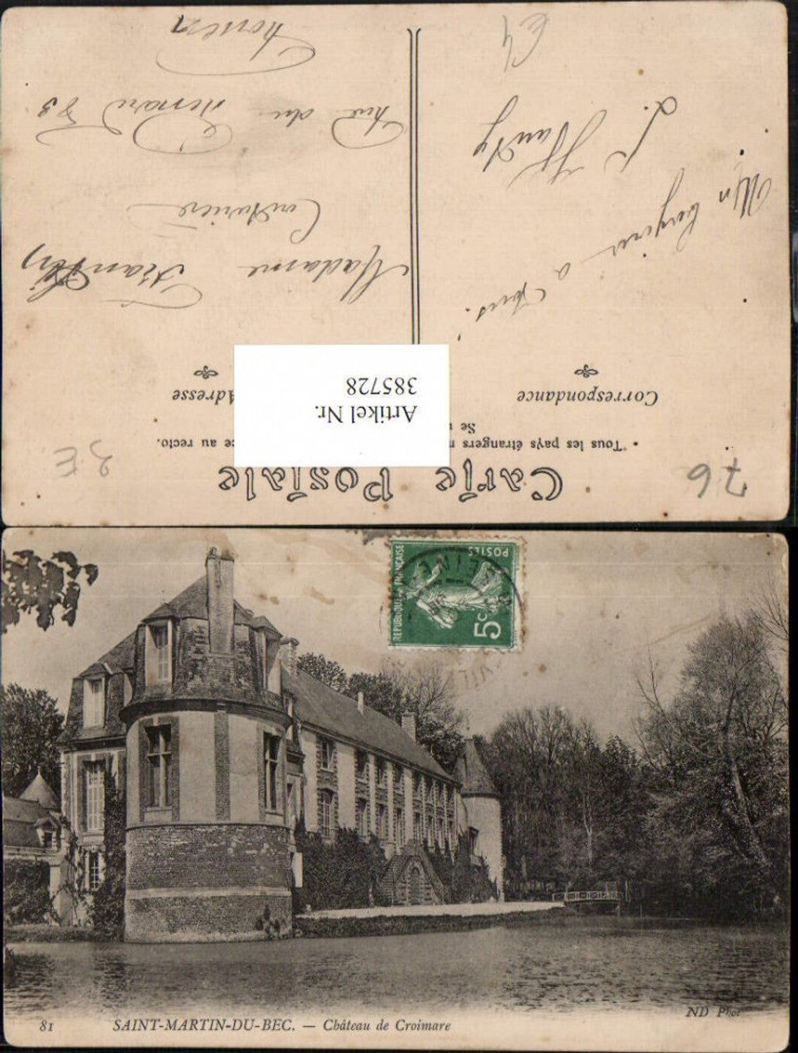 385728,Haute-Normandie Seine-Maritime Saint-Martin-du-Bec Chateau de Croimare Schloss