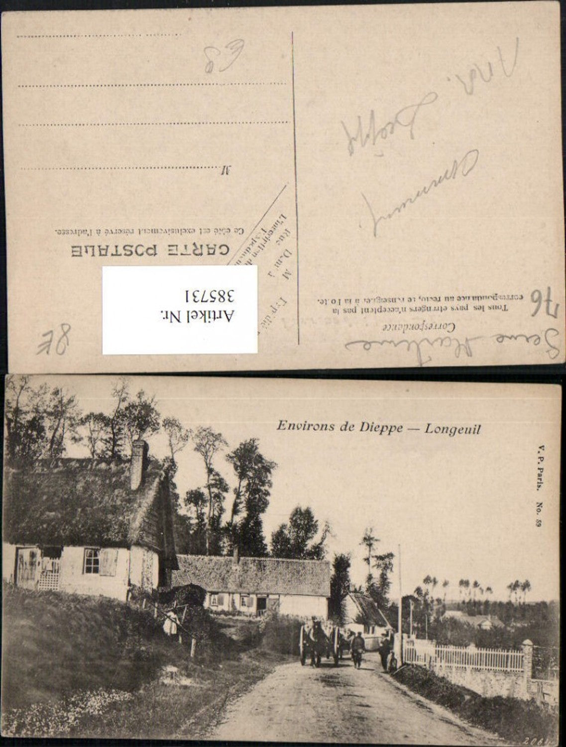 385731,Haute-Normandie Seine-Maritime Dieppe Longeuil Straße Häuser