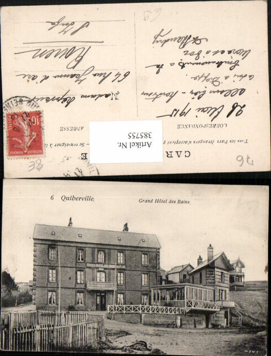 385755,Haute-Normandie Seine-Maritime Quiberville Grand Hotel des Bains