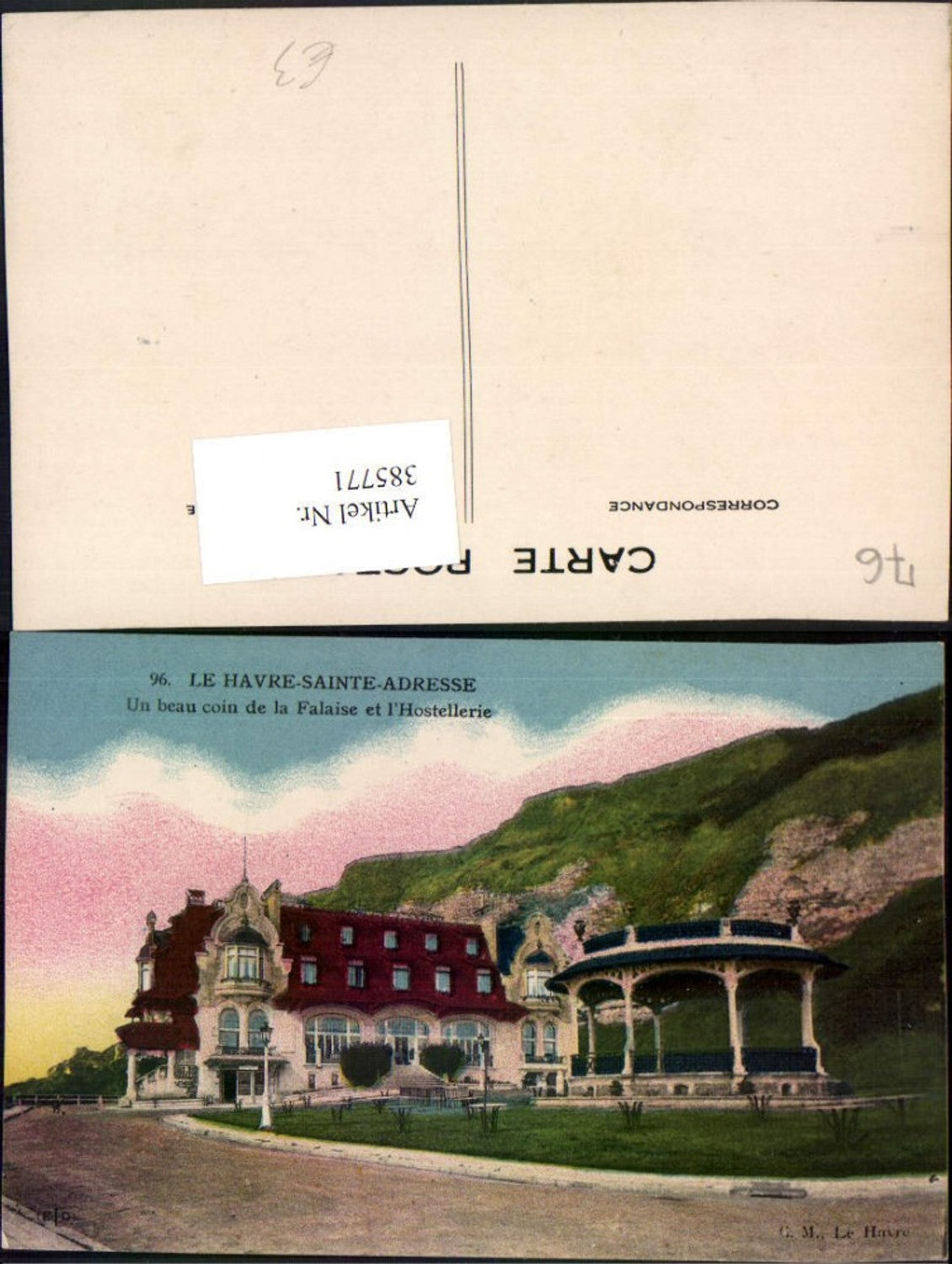385771,Haute-Normandie Seine-Maritime Le Havre Saitne-Adresse Hostellerie Falaise Pavillon