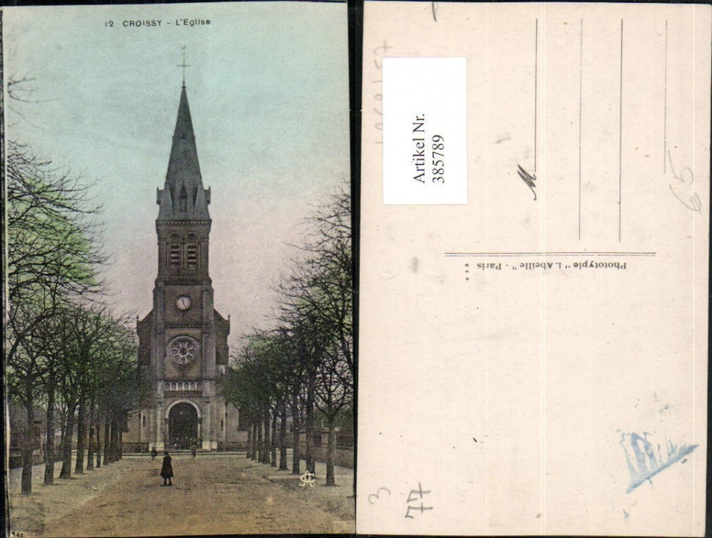 385789,Ile-de-France Seine-et-Marne Croissy L'Eglise Kirche