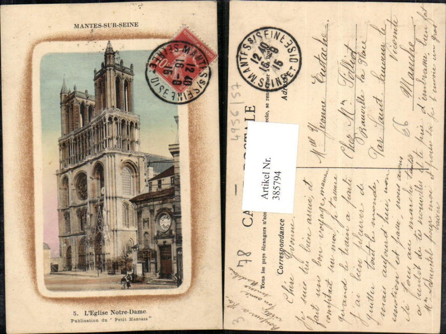 385794,Ile-de-France Yvelines Mantes-sur-Seine L'Eglise Notre-Dame Kirche