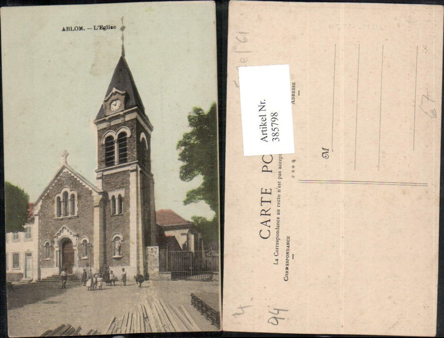 385798,Ile-de-France Val-de-Marne Ablon L'Eglise Kirche